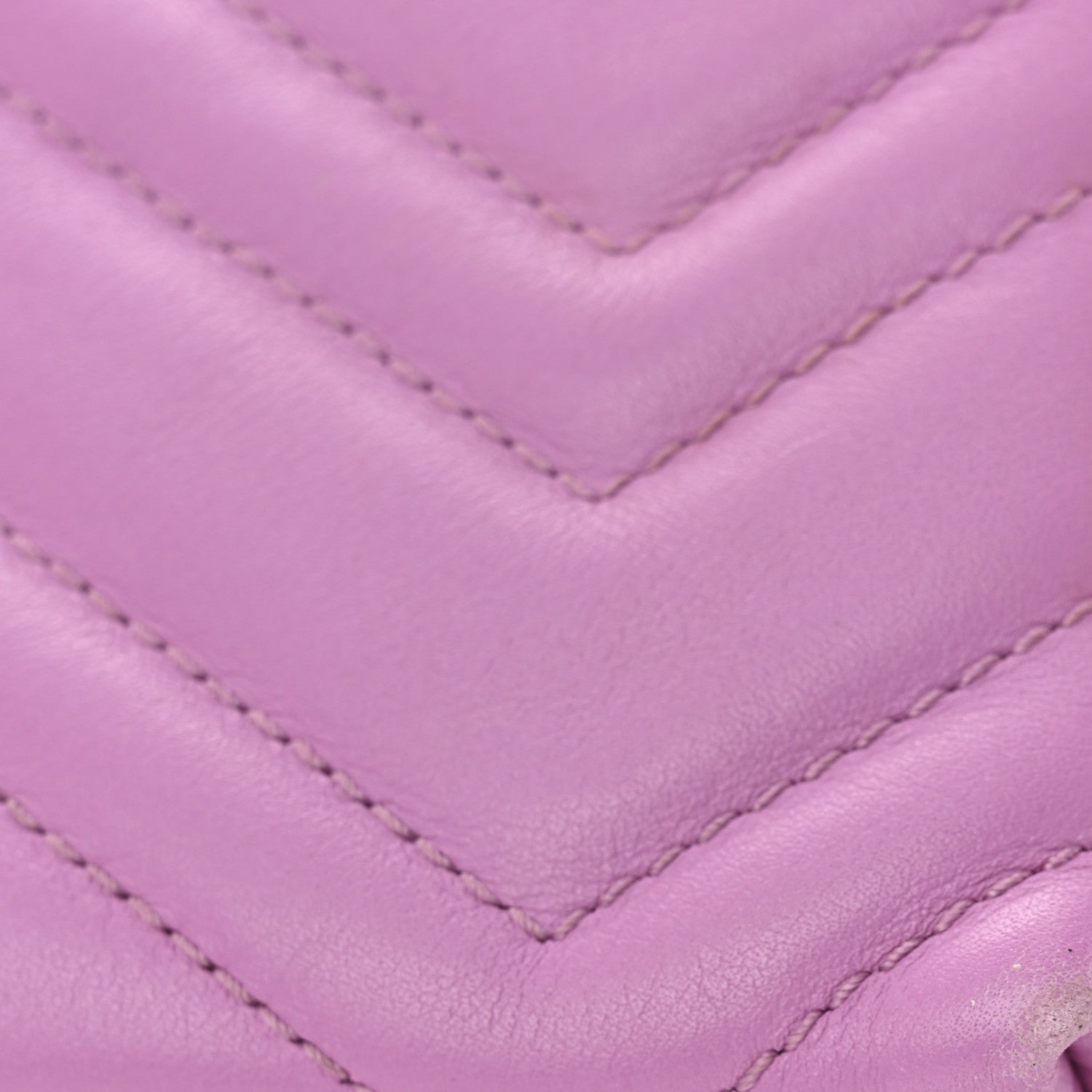 Gucci Calfskin Matelasse Mini GG Marmont Chain Bag Candy Mousse 14 of 14