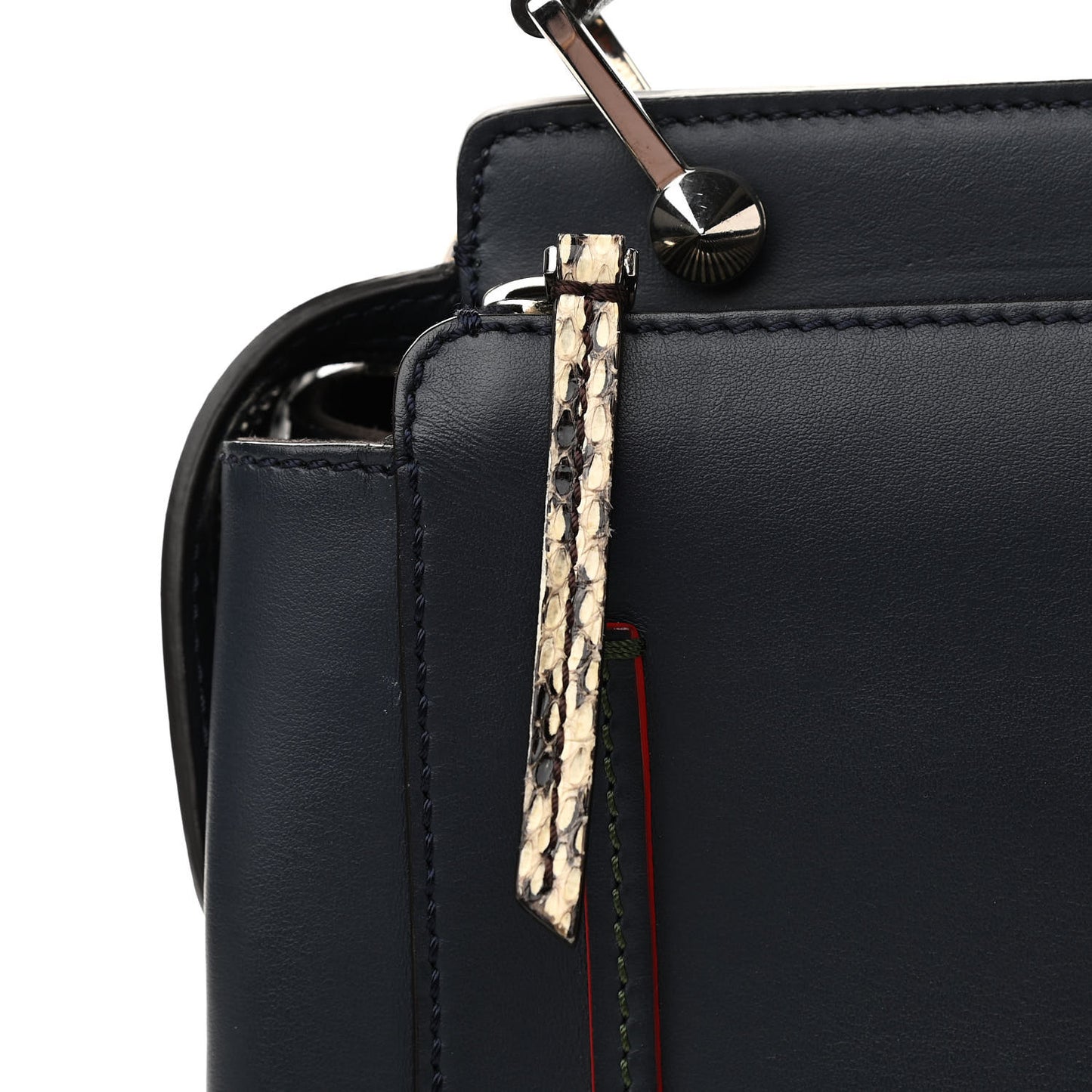 Vitello Baltico Dolce Elaphe DotCom Satchel Lavagna Ortensia Multicolor