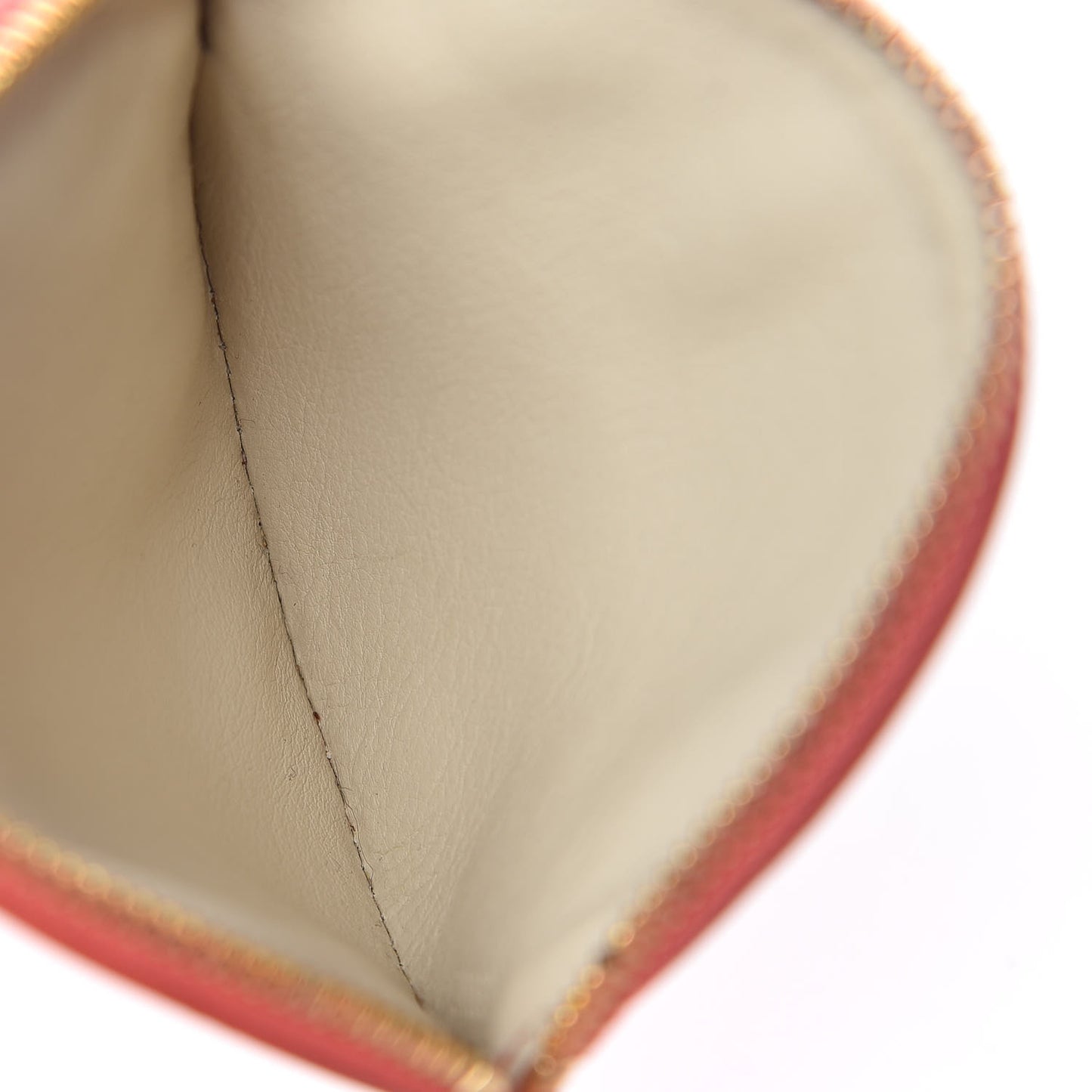 Vernis Trunks and Bags Porte-Monnaie Round Coin Purse Coral
