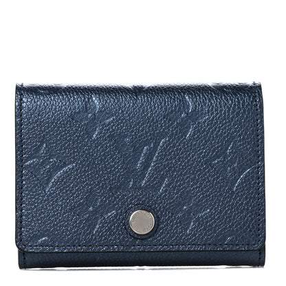 Louis Vuitton Metallic Empreinte Business Card Holder Navy Nacre 1 of 8