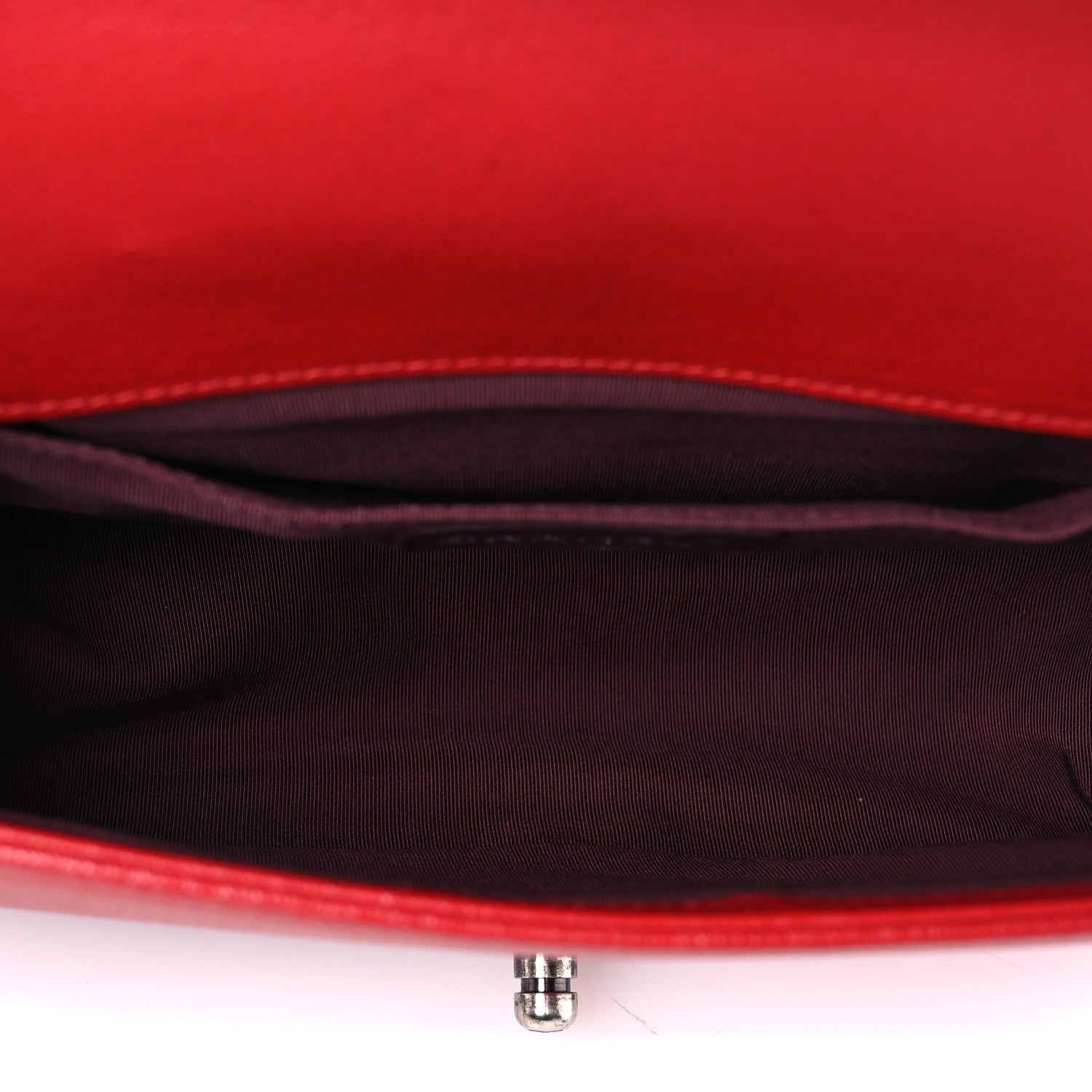 Chanel Goatskin Quilted Patent Medium Duo Boy Flap Red 4 of 10