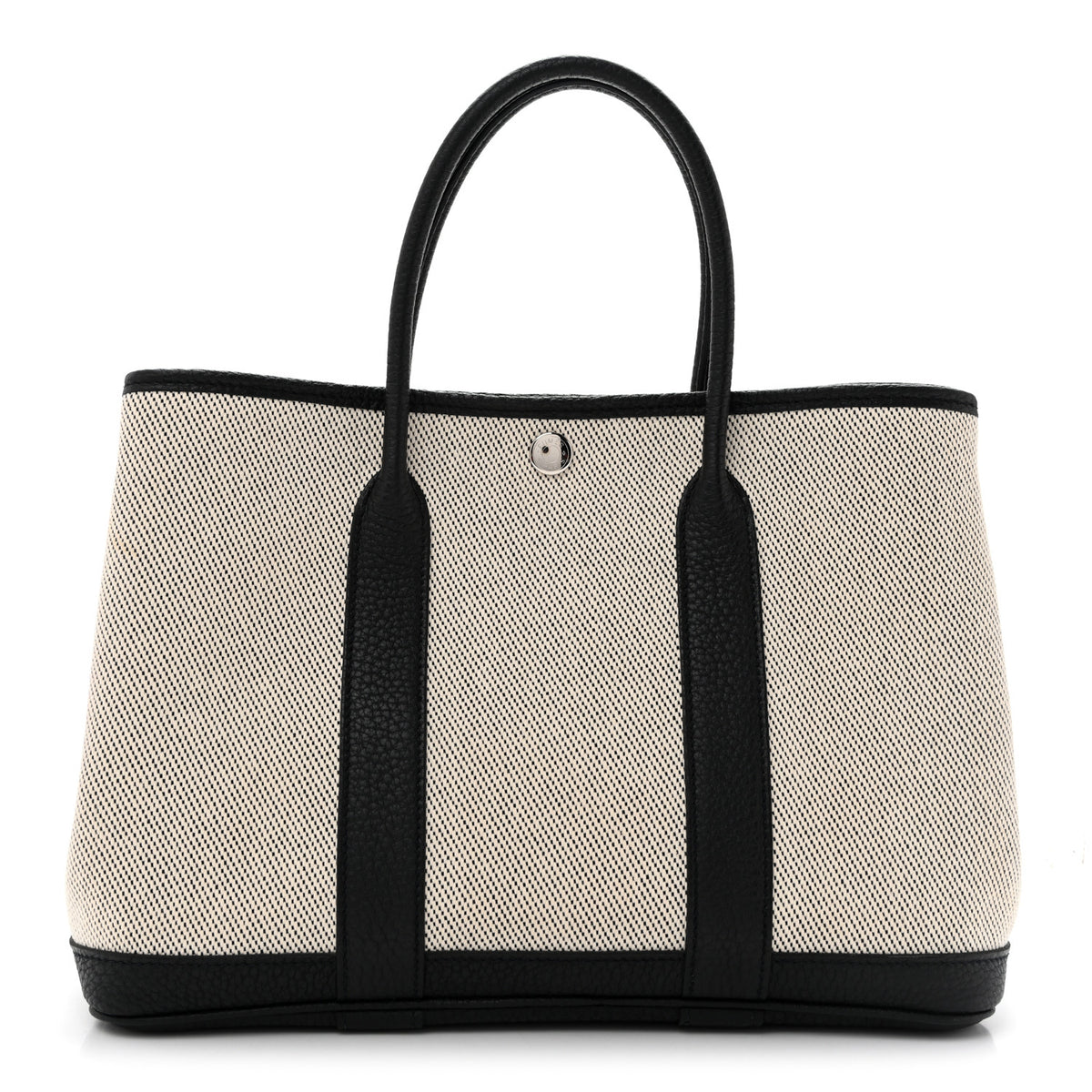 Twill H Negonda Garden Party 30 TPM Tote Ecru Black