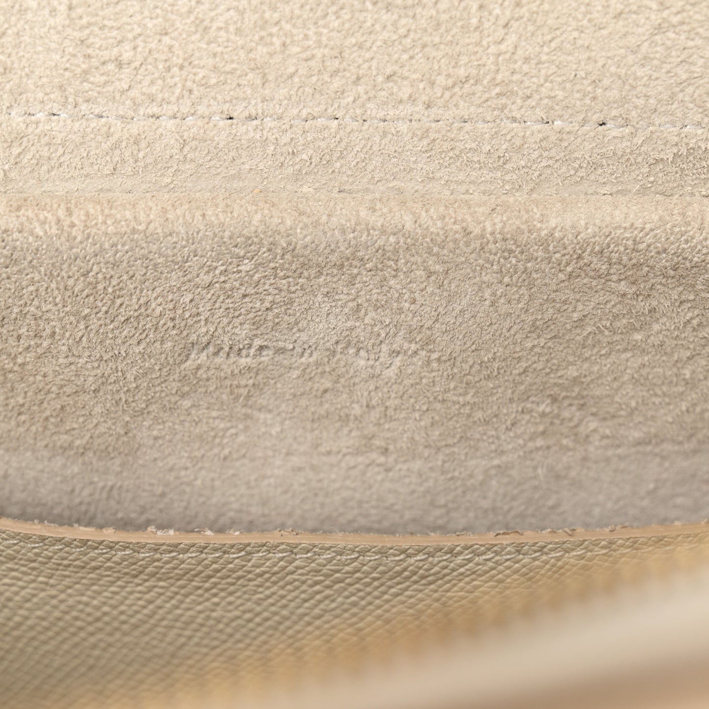 Grained Calfskin Micro Belt Bag White