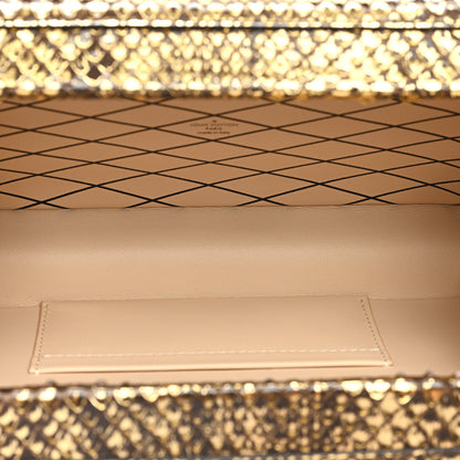 Louis Vuitton Snakeskin Petite Malle Gold 5 of 10