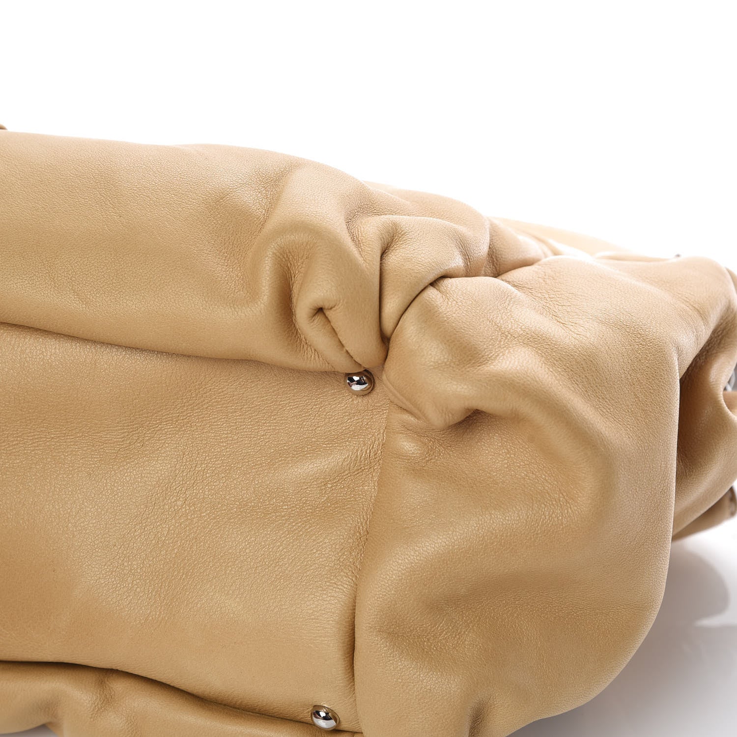 Chanel Lambskin Lax Accordion Hobo Beige 10 of 15