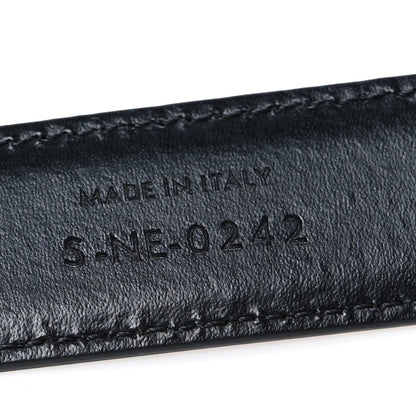 Celine Box Calfskin Medium 25mm Triomphe Belt 85 34 Black 6 of 6