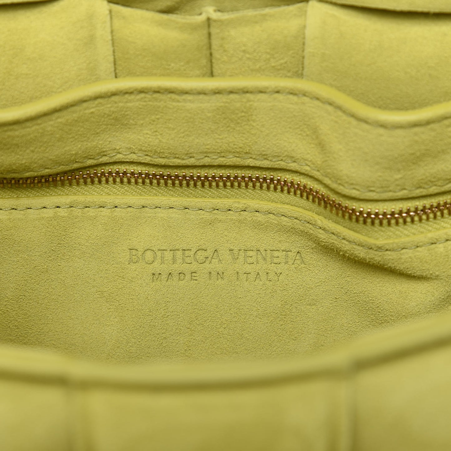 Suede Calfskin Maxi Intrecciato Padded Cassette Crossbody Bag Kiwi