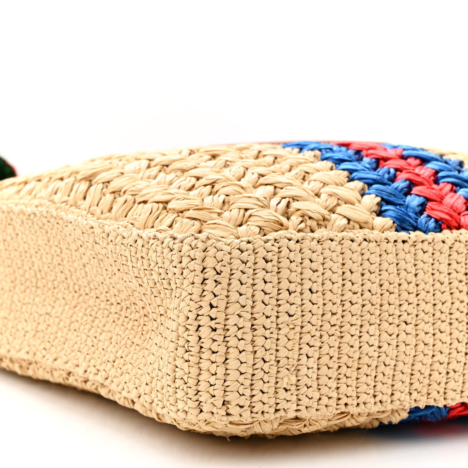 Gucci Raffia Effect Interlocking G Tote Bag Beige 9 of 11