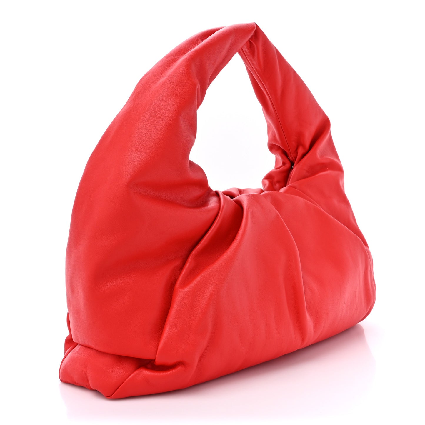 BOTTEGA VENETA Smooth Butter Calfskin Small The Shoulder Pouch Red