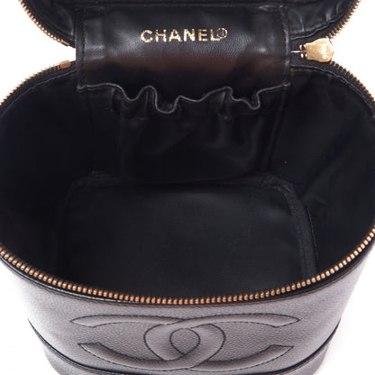 Chanel Caviar Vanity Cosmetic Case Black 6 of 9