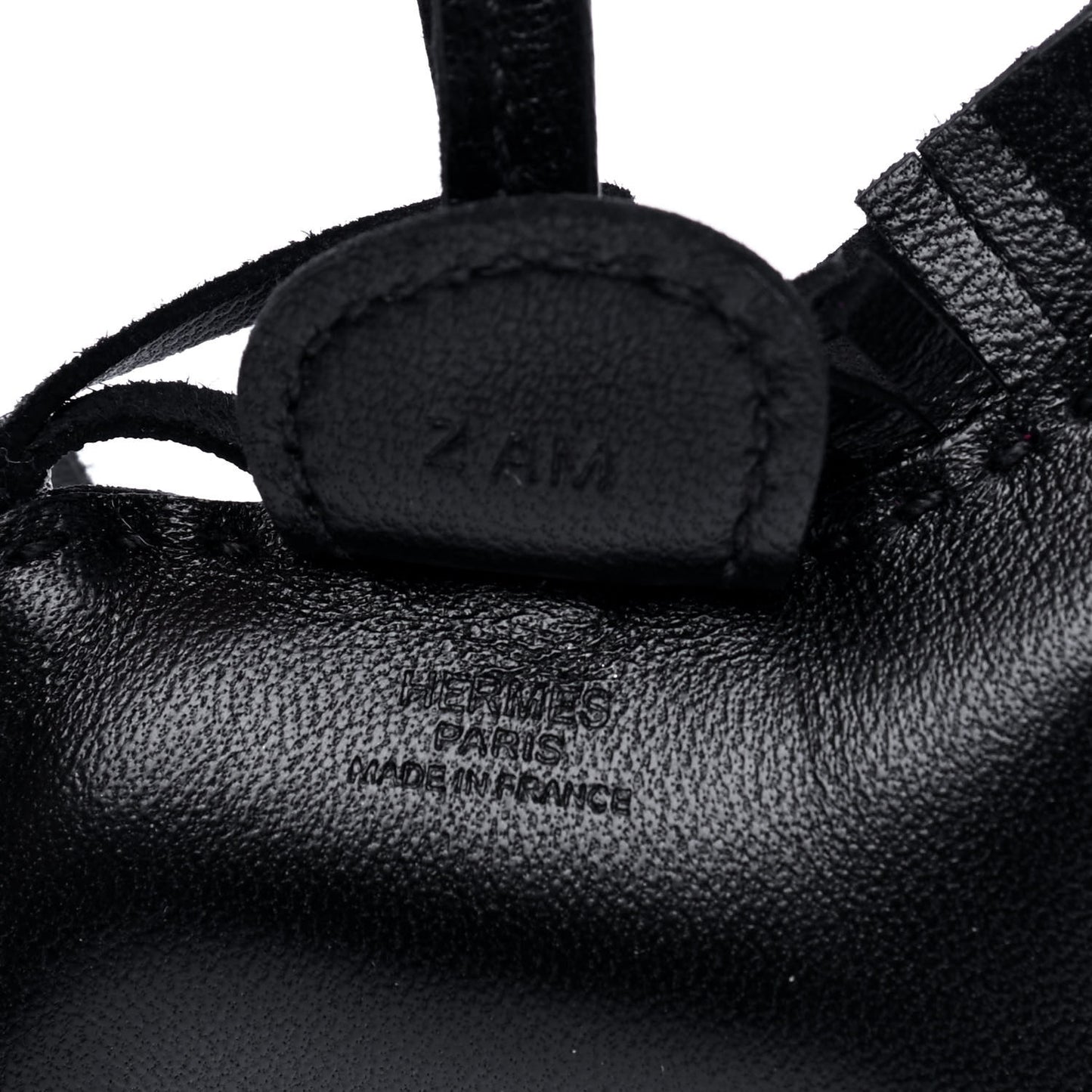 Milo Lambskin Grigri Rodeo Horse Bag Charm PM So Black