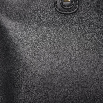 Valentino Garavani Vitello Rockstud Dome Shopper Black 13 of 16