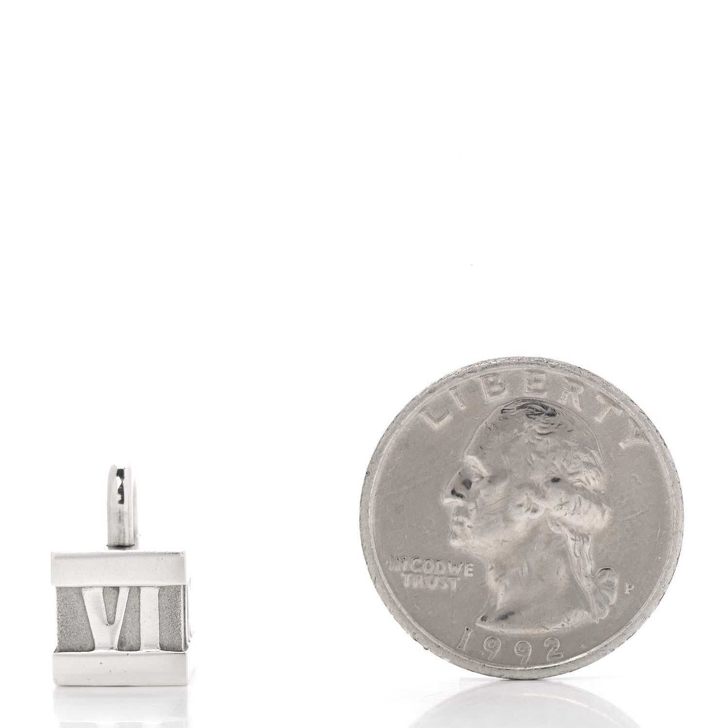 Tiffany Sterling Silver Atlas Lock Charm 2 of 4