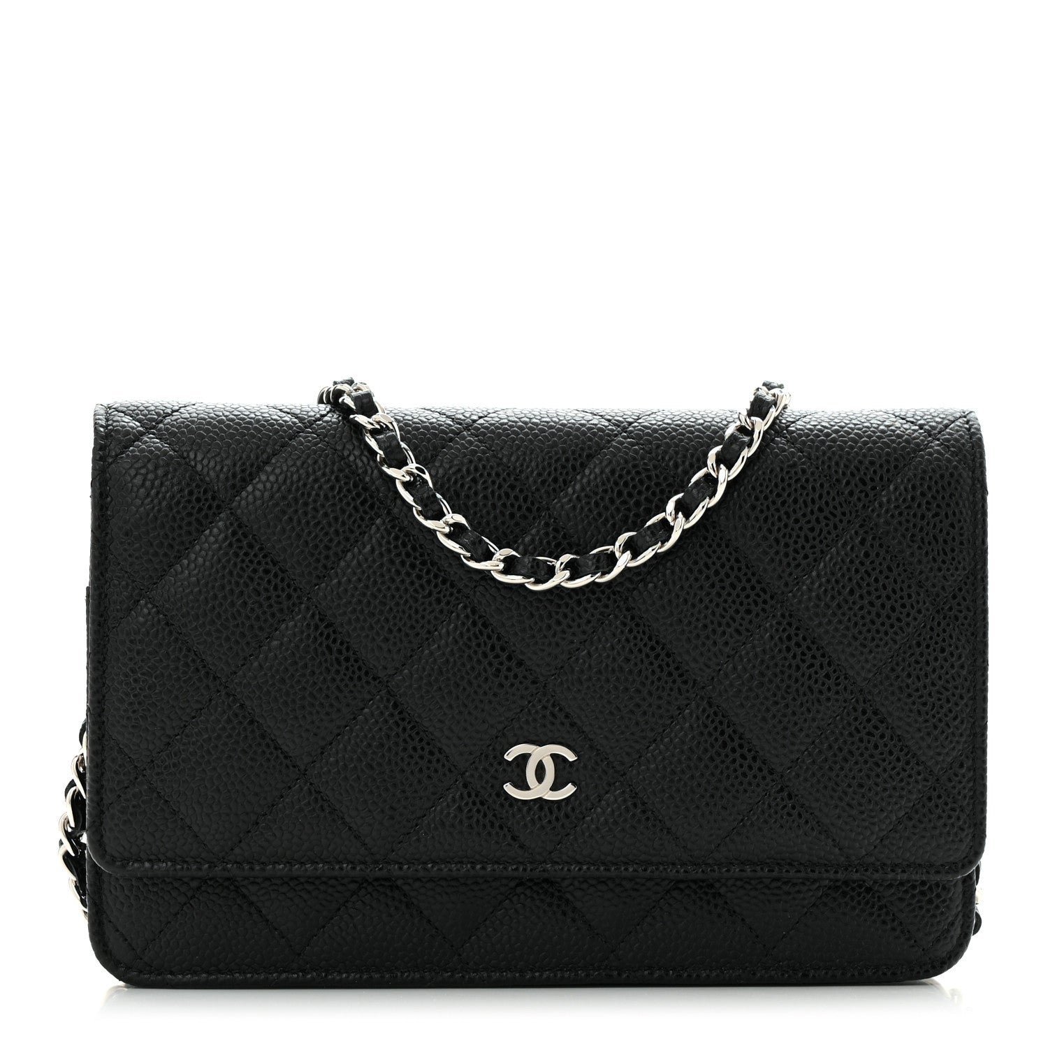 Chanel Caviar Quilted Wallet on Chain WOC Black 1 of 12