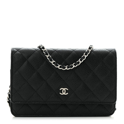 Chanel Caviar Quilted Wallet on Chain WOC Black 1 of 12