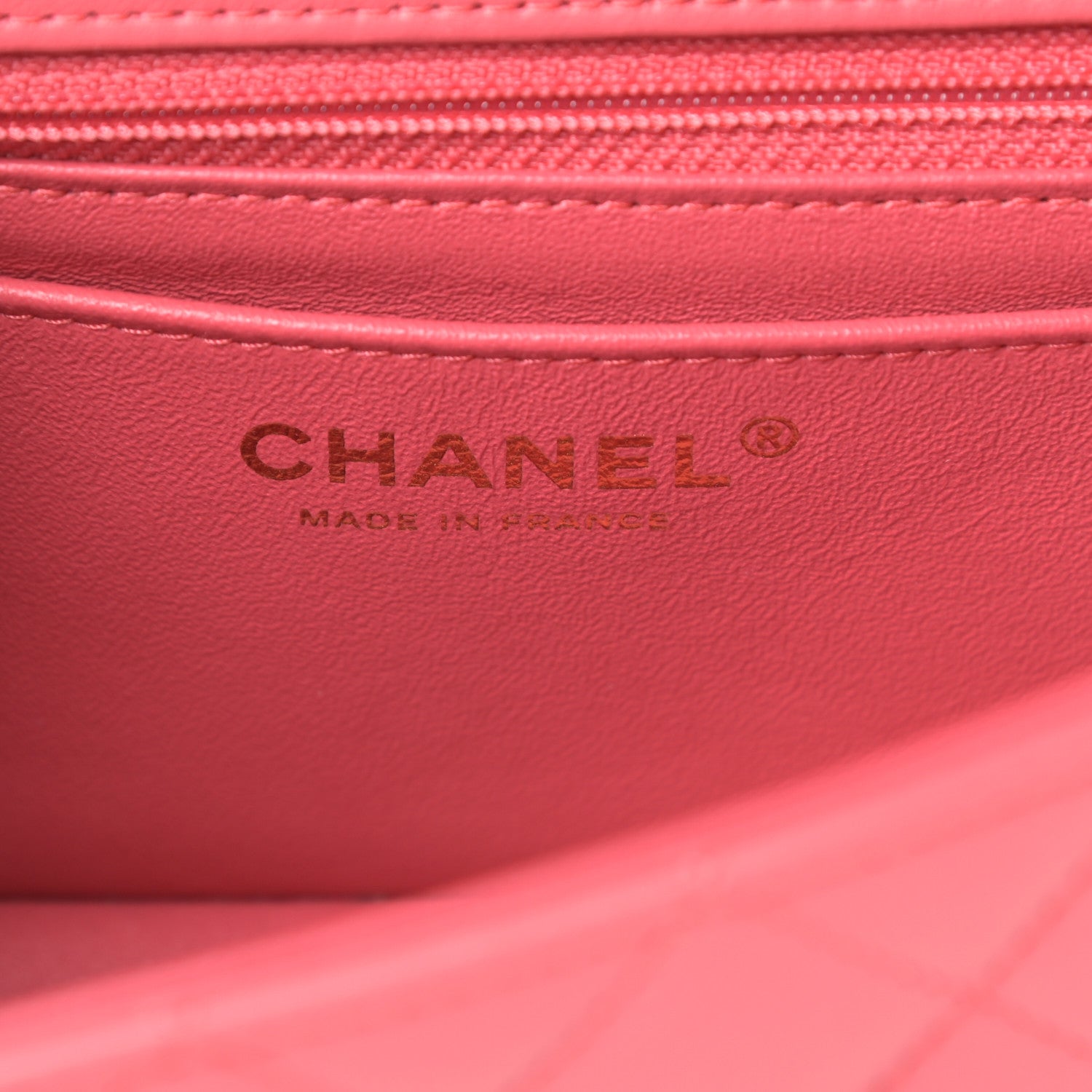 Chanel Lambskin Quilted Studded Mini Rectangular Flap Pink 6 of 11