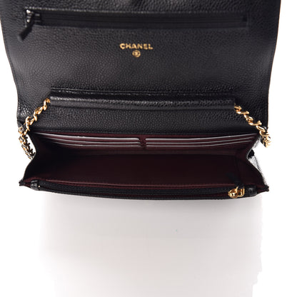 Chanel Caviar Quilted Wallet On Chain WOC Black 5 of 11