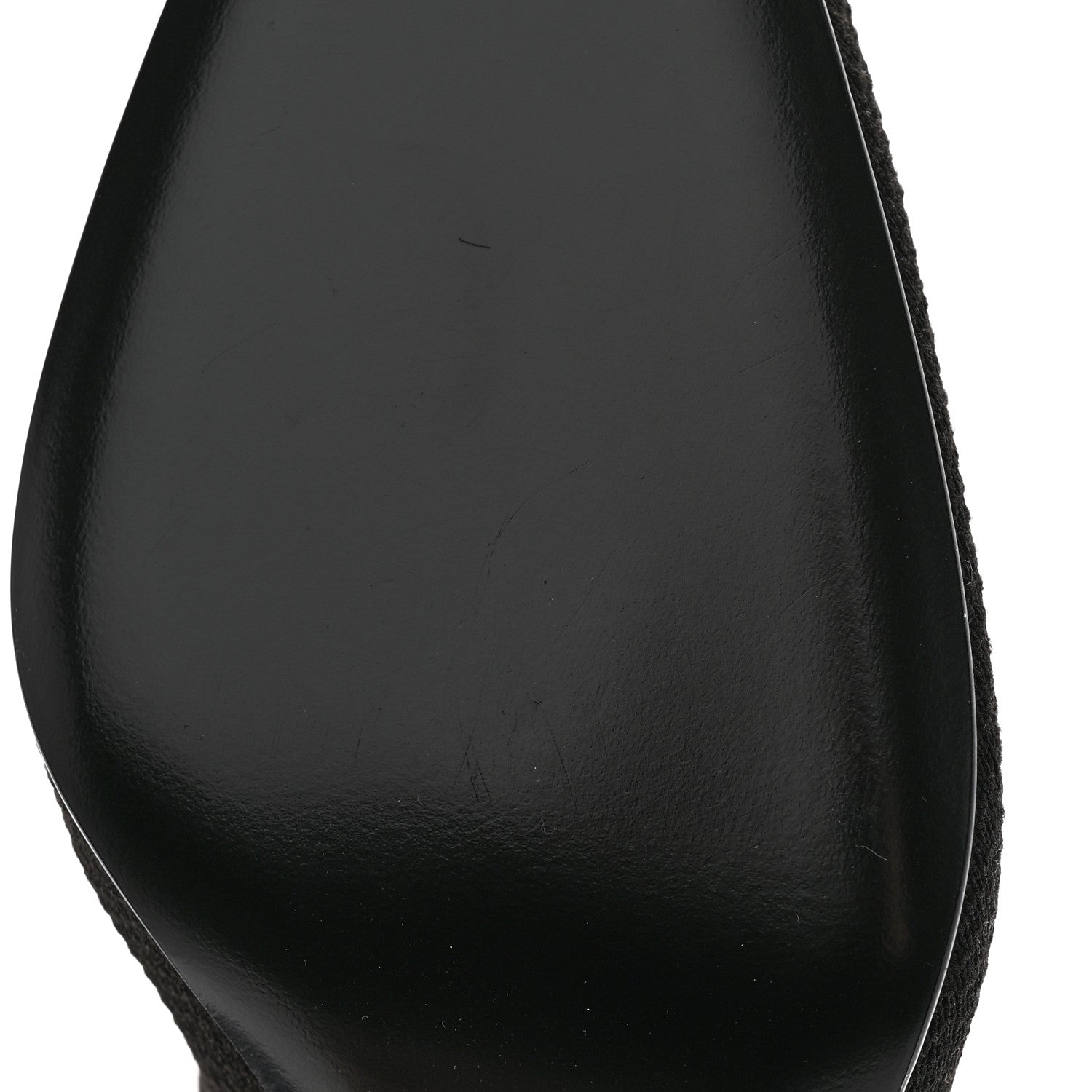 Hermes Knit Calfskin Fontaine 60 Boots 37 Black 9 of 11