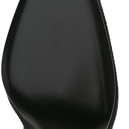 Hermes Knit Calfskin Fontaine 60 Boots 37 Black 9 of 11