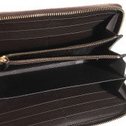 Python Bamboo Zip Around Large Wallet Orange