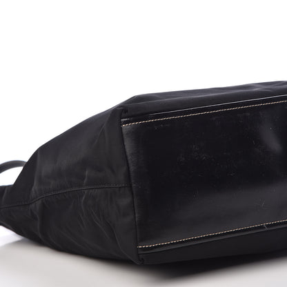 Prada Tessuto Nylon Soft Calf Tote Nero Black 7 of 11