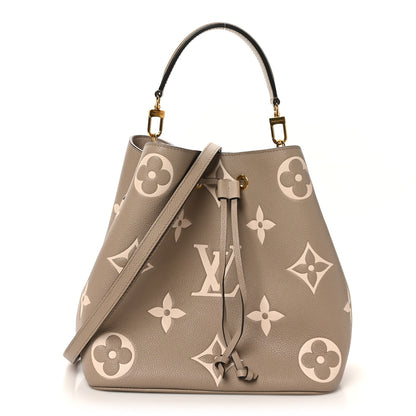 Louis Vuitton Empreinte Monogram Giant Neonoe MM Tourterelle Creme 1 of 10