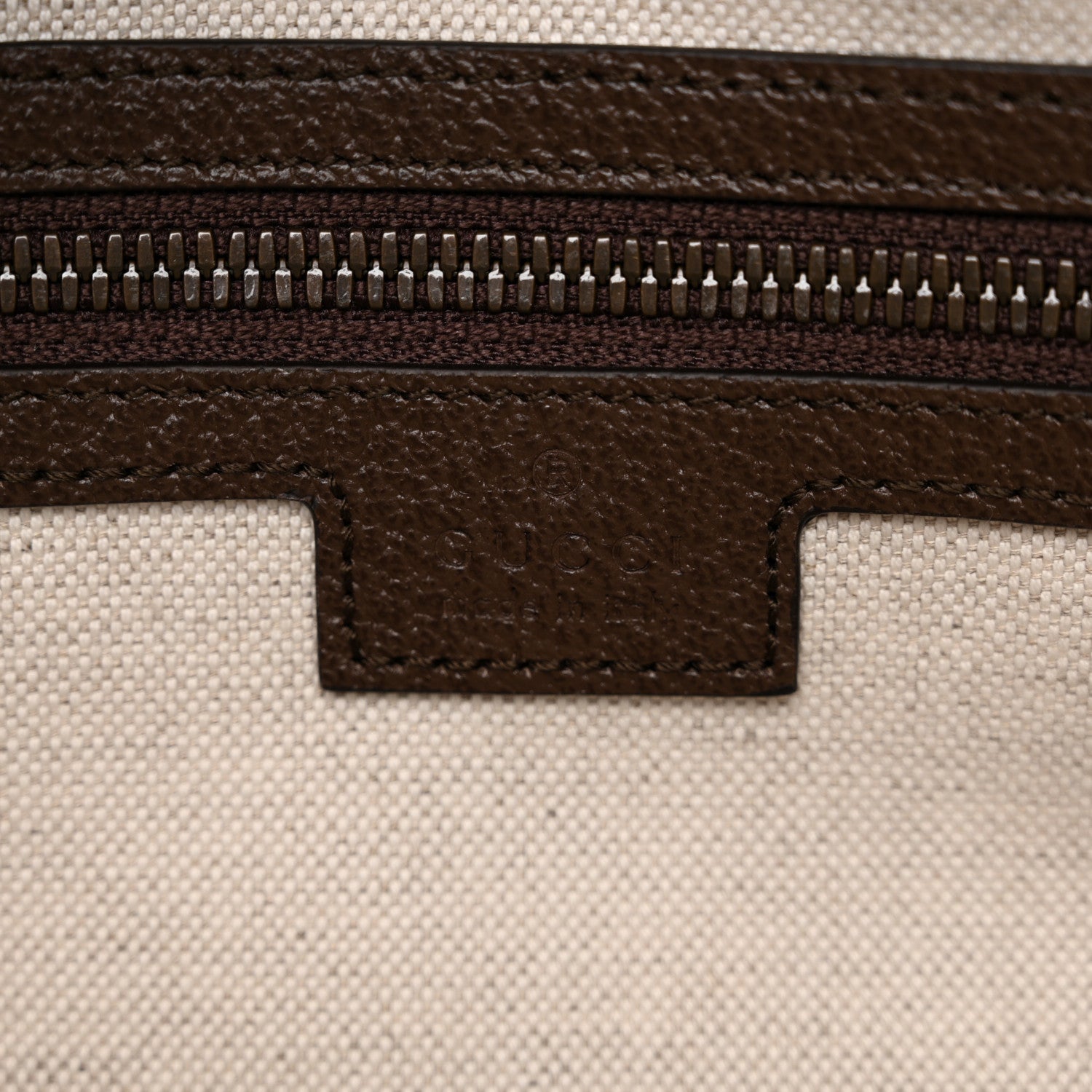 Gucci GG Supreme Monogram Textured Dollar Calfskin Web Medium Savoy Bowling Bag Beige Ebony New Acero 6 of 10