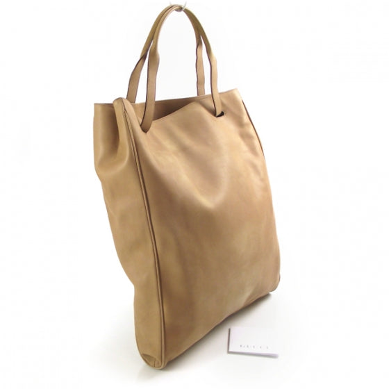 Gucci Leather Satchel Tan 3 of 9