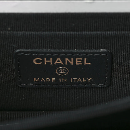 Chanel Calfskin Quilted Mini Maxi Pearls Wallet On Chain WOC Black 6 of 9