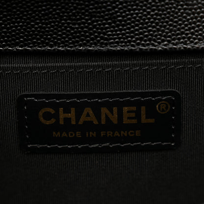 Chanel Caviar Quilted Medium Boy Flap Black 6 of 10