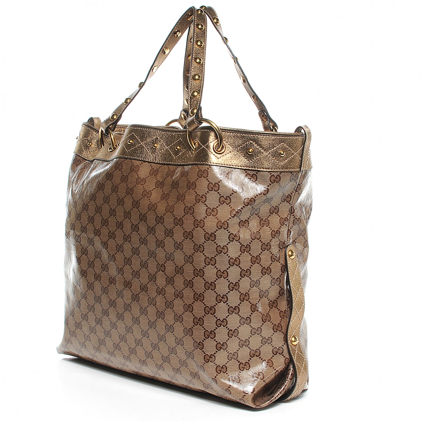 Crystal Monogram Studded Irina Tote
