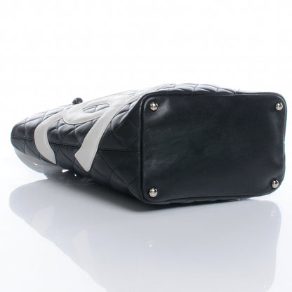 Chanel Calfskin Quilted Medium Cambon Black White 5 of 8