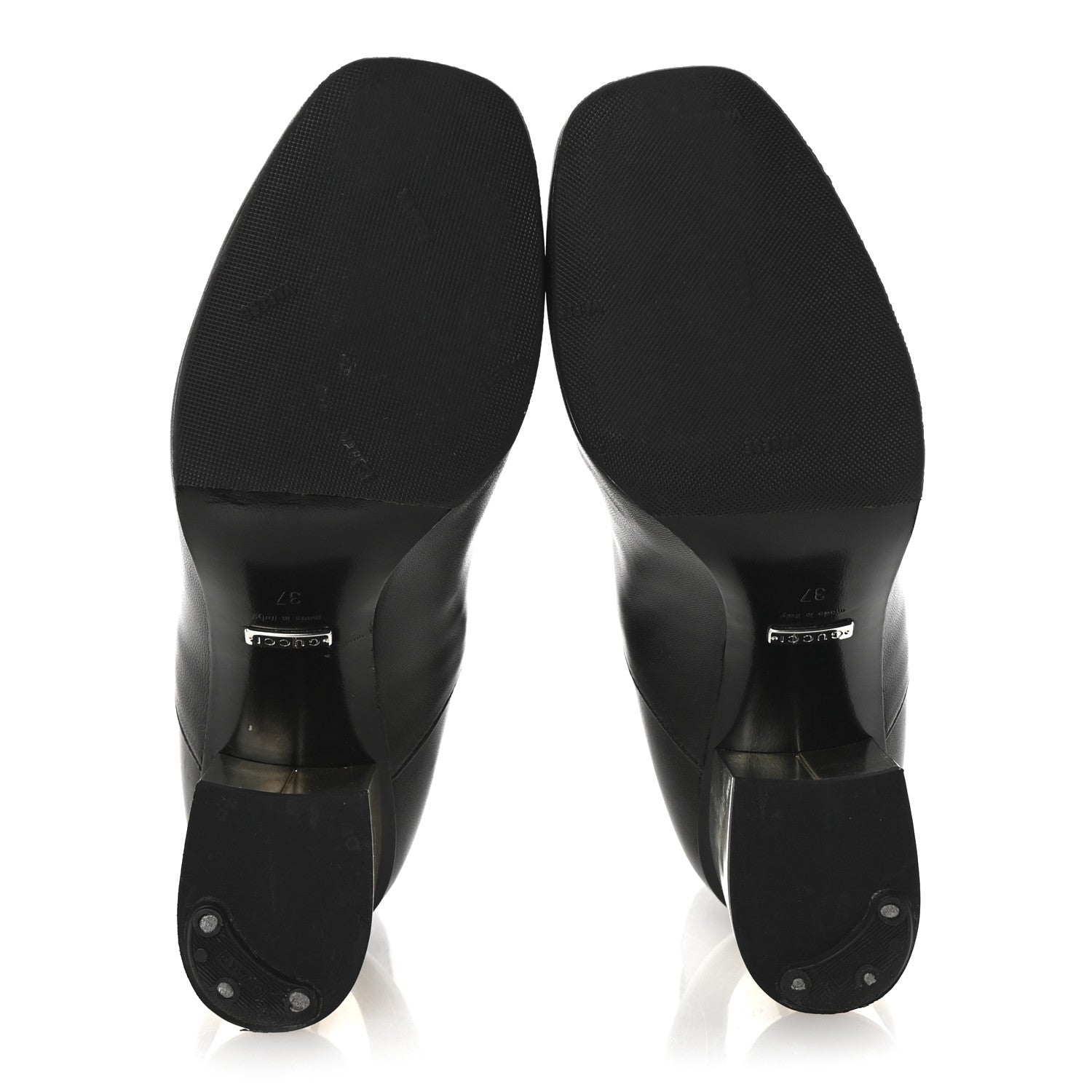 Gucci Nappa Charlotte Ankle Boots 37 Black 6 of 10