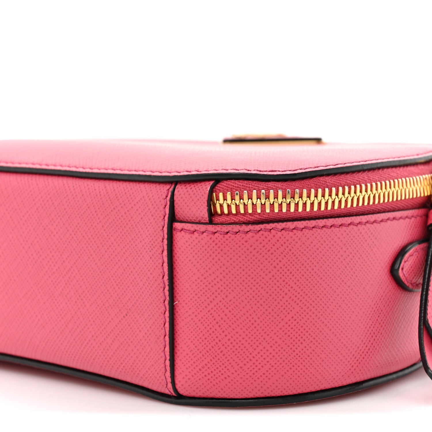 Prada Saffiano Lux Odette Crossbody Magenta 9 of 13
