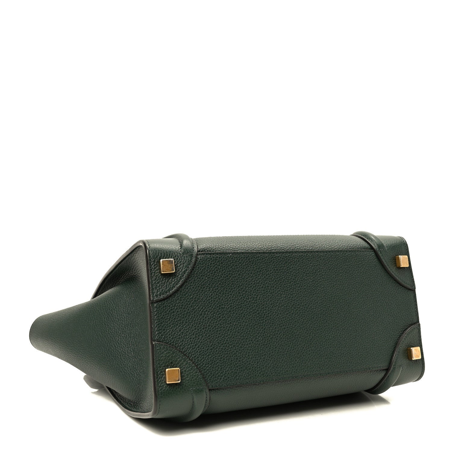 Celine Drummed Calfskin Nano Luggage Amazone 4 of 9