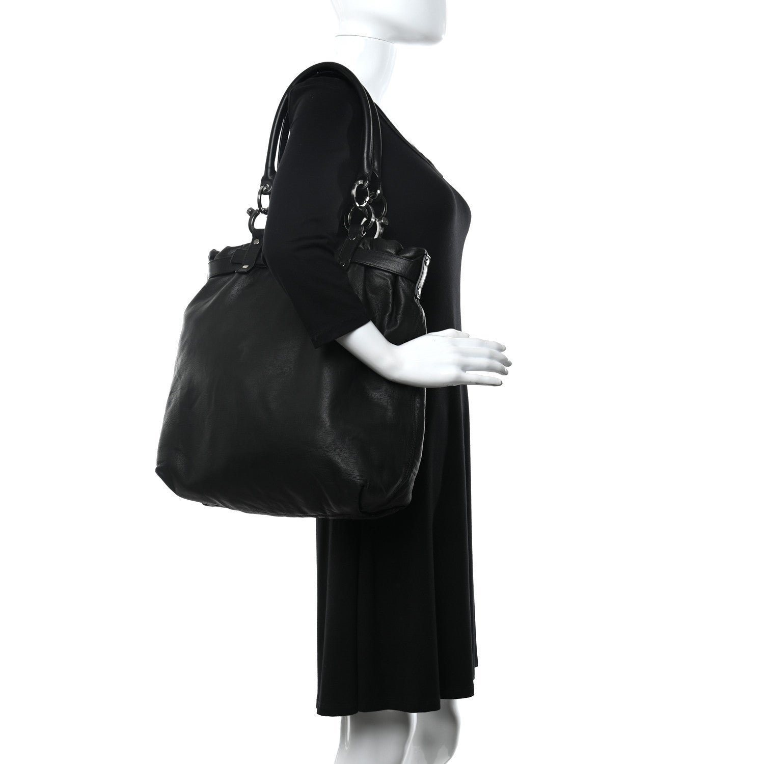 Lanvin Calfskin Kansas Tote Black 2 of 9