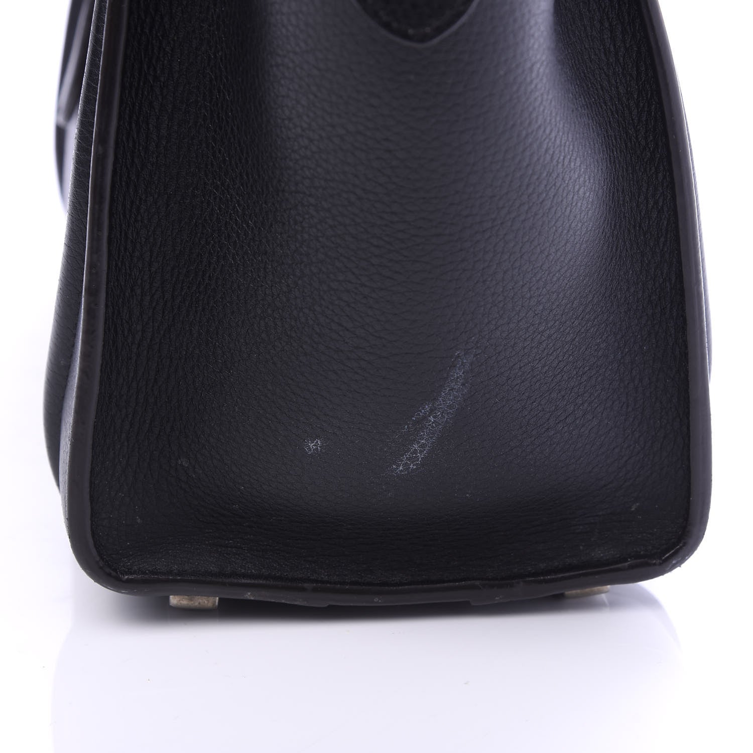 Celine Drummed Calfskin Micro Luggage Black 10 of 11