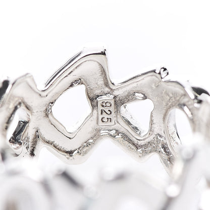 Tiffany Sterling Silver Paloma Picasso Love Kisses Ring 50 5.5 6 of 6