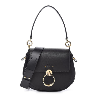 Chloe Grained Calfskin Large Tess Bag Black 1 of 10