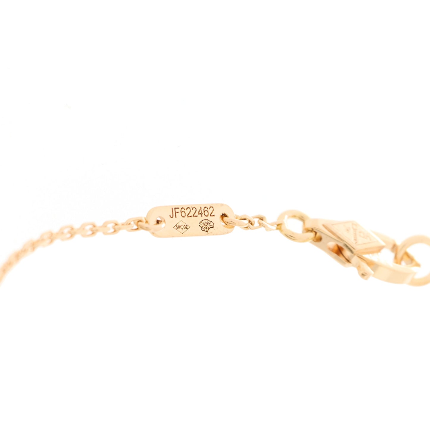 18K Rose Gold Carnelian Sweet Alhambra Bracelet
