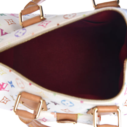 Louis Vuitton Monogram Multicolor Speedy 30 White 5 of 13