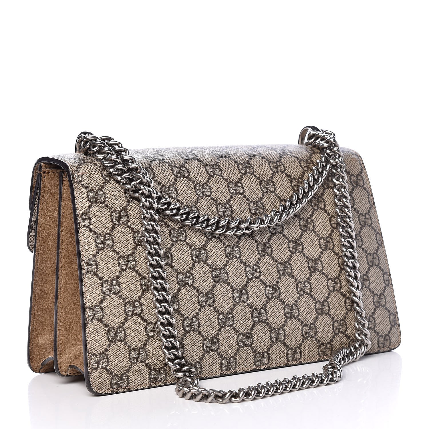 Gucci GG Supreme Monogram Small Dionysus Shoulder Bag Taupe 3 of 14