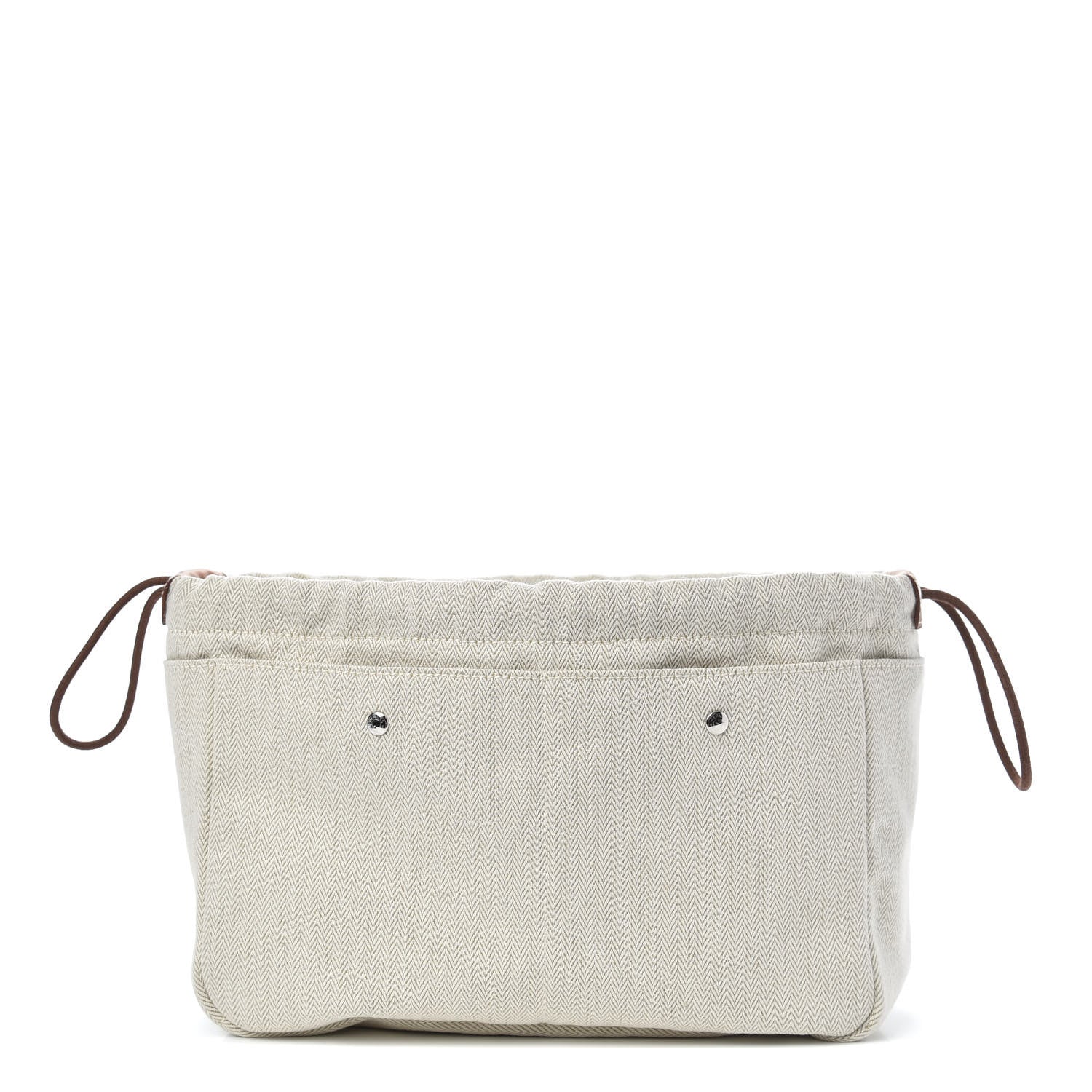 Hermes Canvas Barenia Fourbi 25 MM Pouch Naturel Fauve 1 of 10