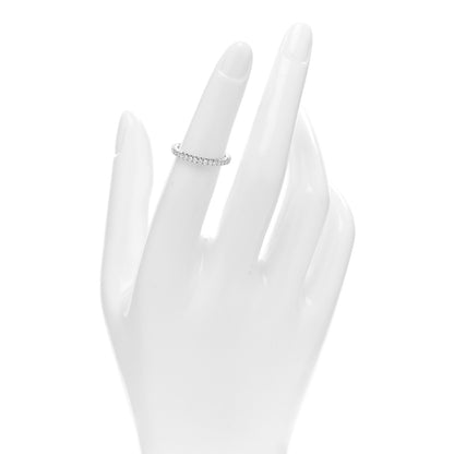 Cartier 18K White Gold Diamond 2mm Etincelle de Cartier Wedding Band Ring 49 4.75 2 of 5