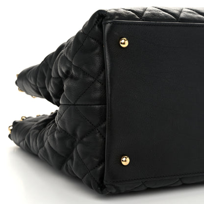 Chanel Calfskin Quilted Small Chain Me Tote Black 9 of 10