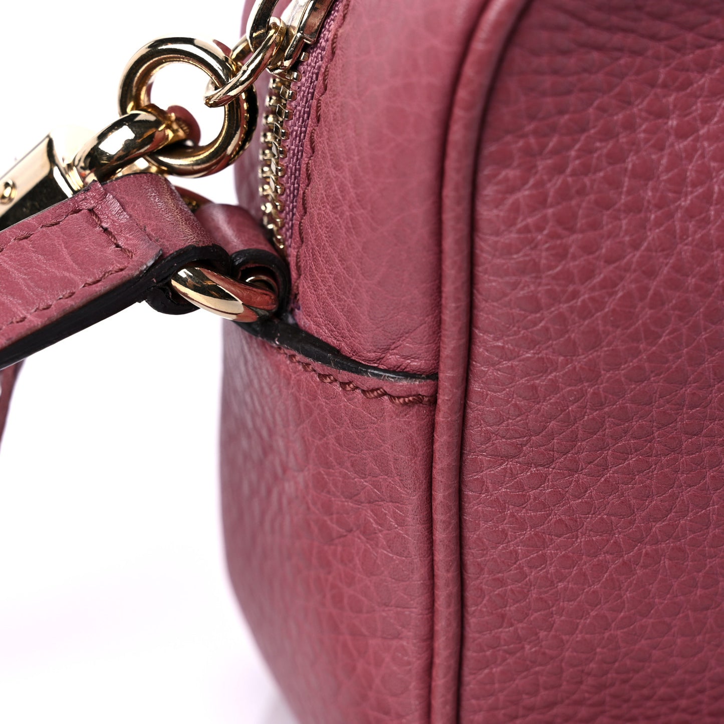 Pebbled Calfskin Small Soho Disco Bag Peonia Flower