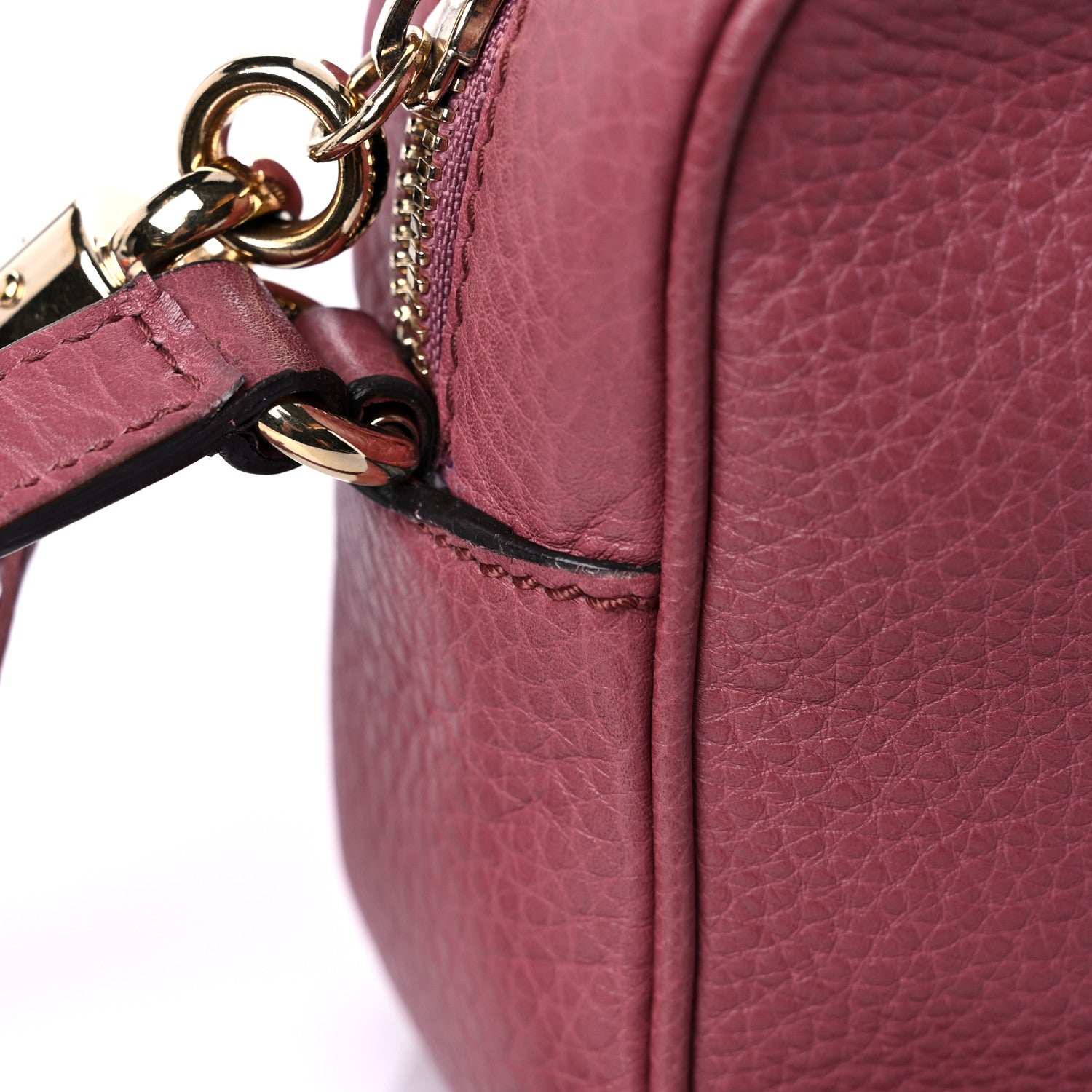 Gucci Pebbled Calfskin Small Soho Disco Bag Peonia Flower 17 of 18