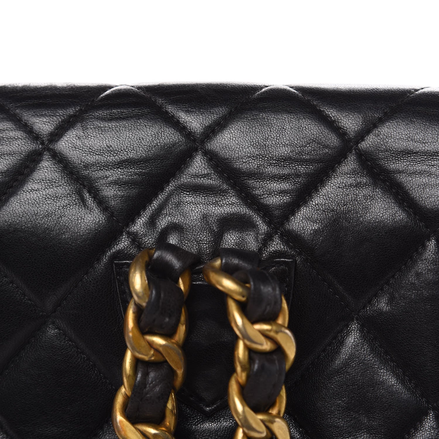 Chanel Lambskin Quilted CC Chain Backpack Black 11 of 16