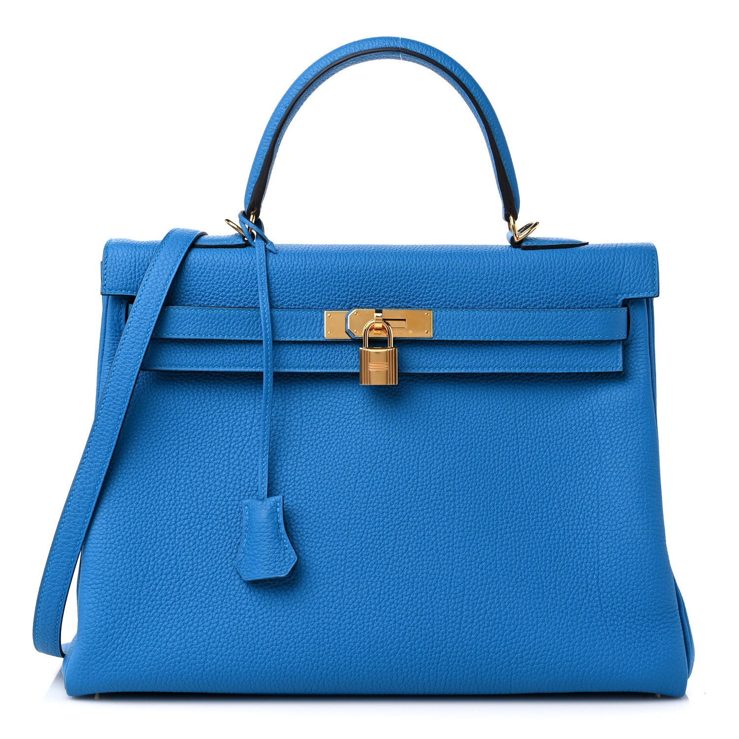 Hermes Togo Kelly Retourne 35 Bleu Zanzibar 1 of 8