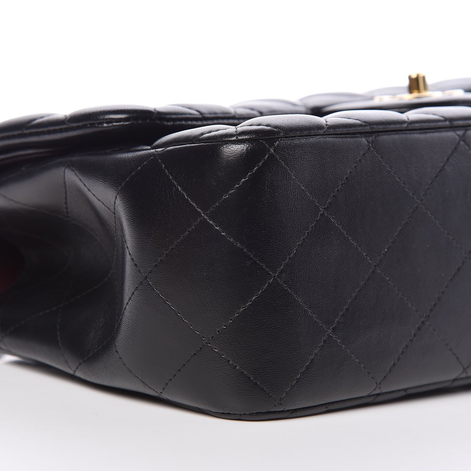 Chanel Lambskin Quilted Jumbo Double Flap Black 10 of 11